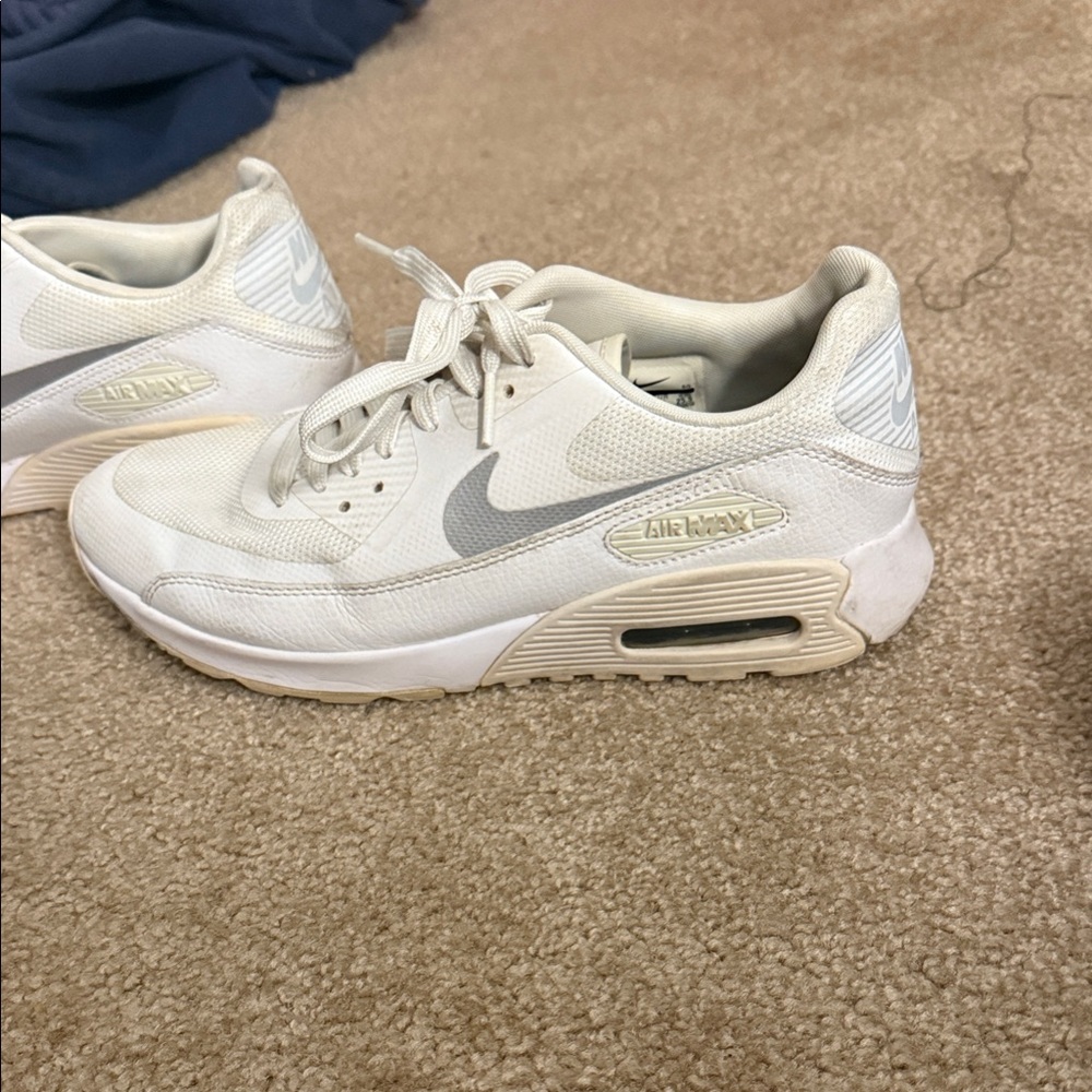 Nike Women's White and Gray Air Max Sneakers